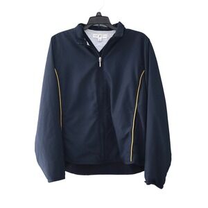 Tommy Hilfiger GOLF Men's Lightweight Zipped Navy Blue Bomber Jacket Size L
